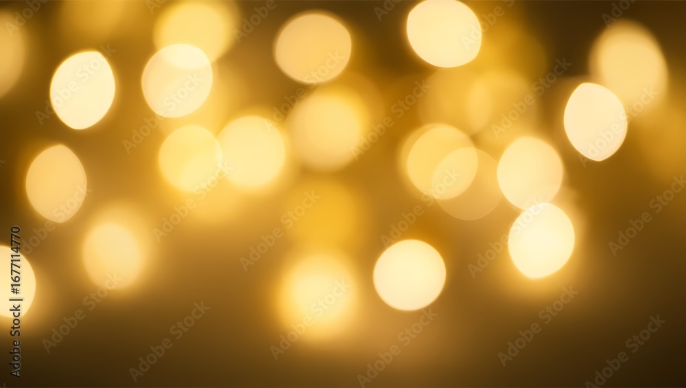 Obraz premium Golden Festive Bokeh Lights Background