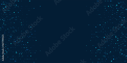 Digital technology background. Digital data dots blue pattern pixel background