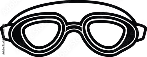 Vector swimming goggles icon