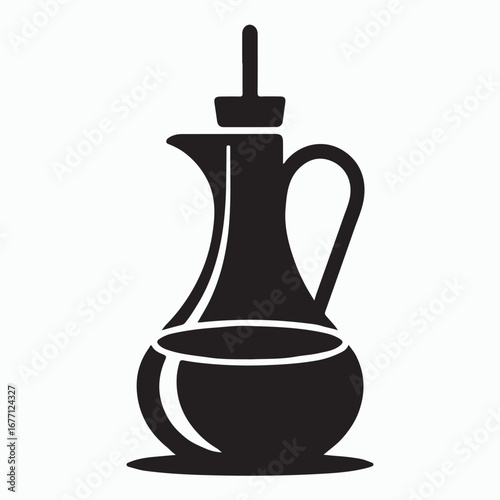 Olive oil dispenser cooking bottle glyph design