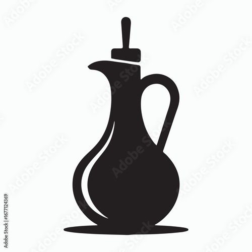 Olive oil dispenser modern solid kitchen icon