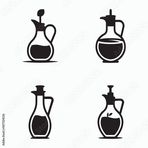 Olive oil dispenser modern glyph container pack