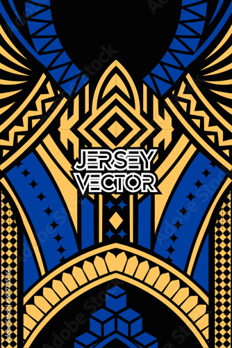 Geometric Jersey Art Deco Pattern, Futuristic biker, footballer, cricketer, soccer, volleyballer, jumper, tennis, dress design template, Creative, Modern trendy Jersey vector,  Jersey vector, Abstract