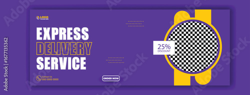 Express laundry service with a happy customer and a 25 discount offer