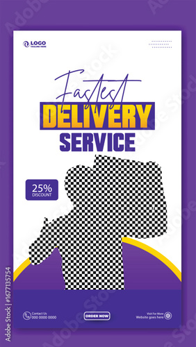 Happy delivery man giving thumbs up holding a package for fastest delivery service