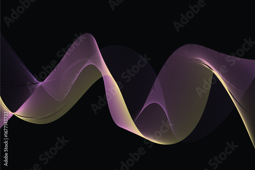Abstract blended line background neon light color, landing page template.