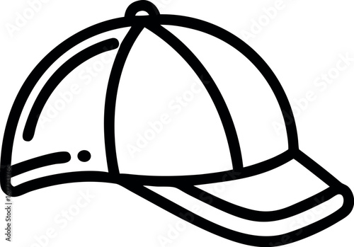 cap outline vector icon