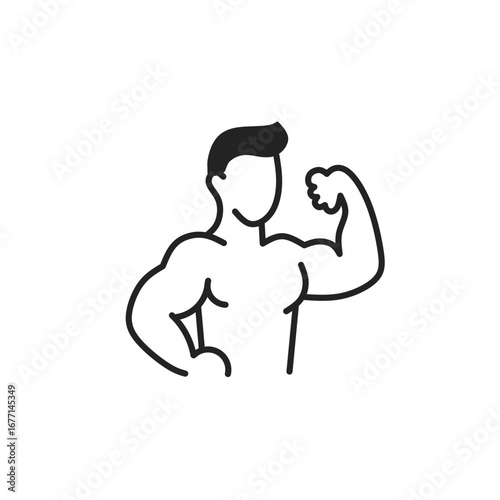 silhouette of a man exercising with dumbbells