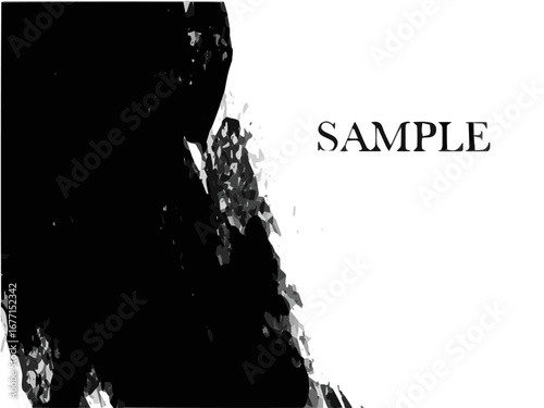 glass of water　かっこいい黒フレーム