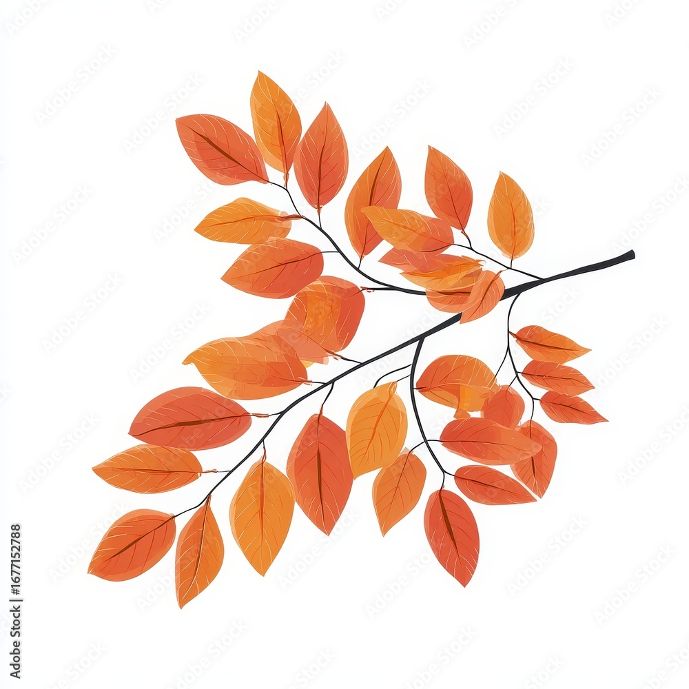 Naklejka premium Cozy Candle with Falling Leaves in a Warm Nature Setting