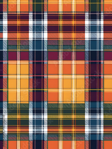 Pixel background vector design. Modern seamless pattern plaid. Square texture fabric. Tartan scottish textile. Beauty color madras ornament.