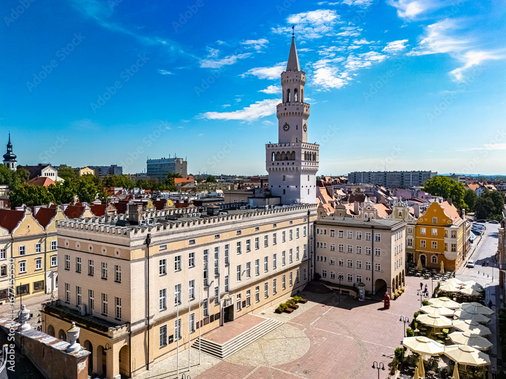Naklejka premium View of Opole old town in Opole Voivodeship, Poland
