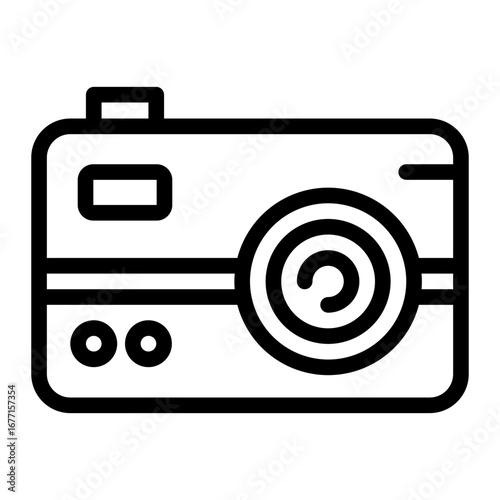 retro camera icon