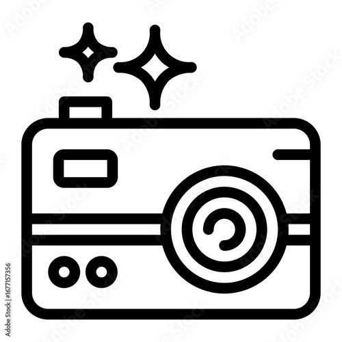 retro camera icon