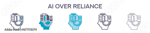 Ai Over Reliance Icon Pack For Graphic Design - Multiple Styles