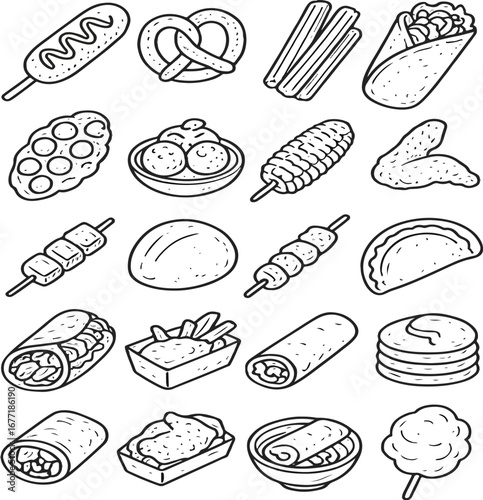 set of food