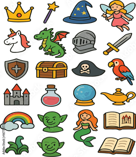 set of cartoon animals