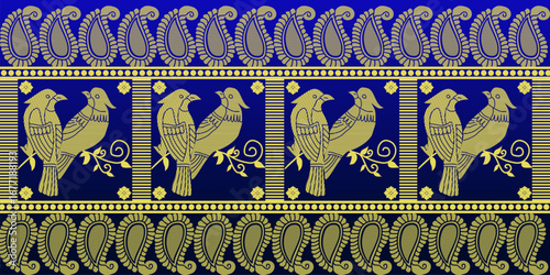 beautiful graphic saree design and this sari design is in Indian style which is for textile fashion industry and it can be used as wallpaper backdrop and website bg this style is originated in india 