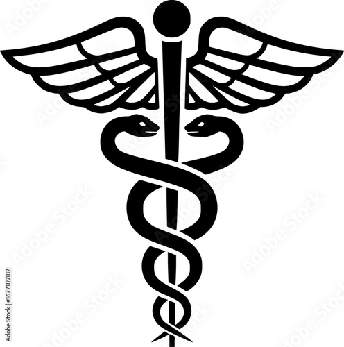 caduceus icon vector