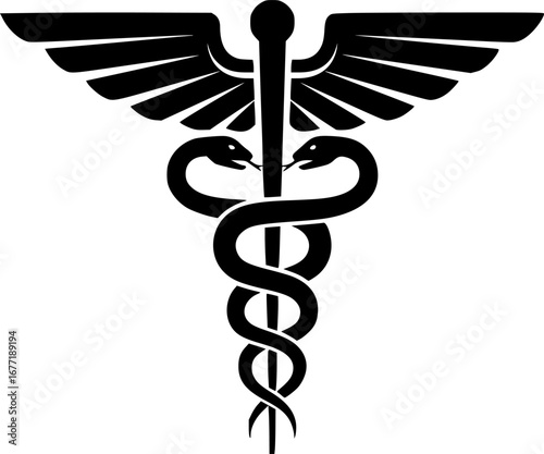 caduceus icon vector