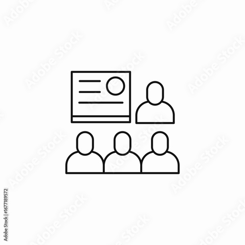 class of students icon sign vector
