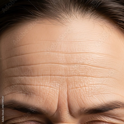 Close-up of forehead wrinkles (4)