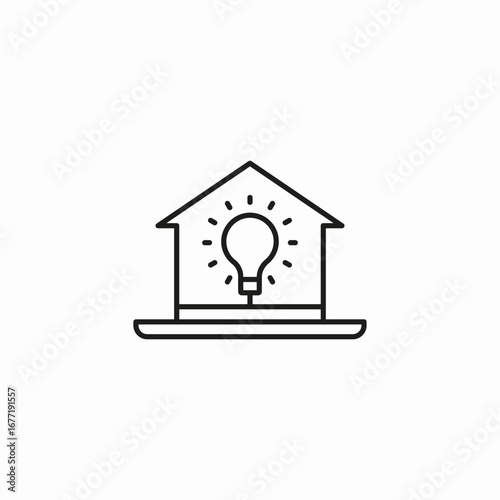 smart house idea icon sign vector