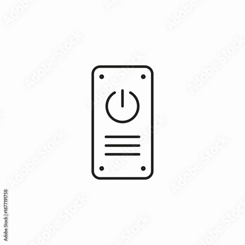 smart remote control icon sign vector