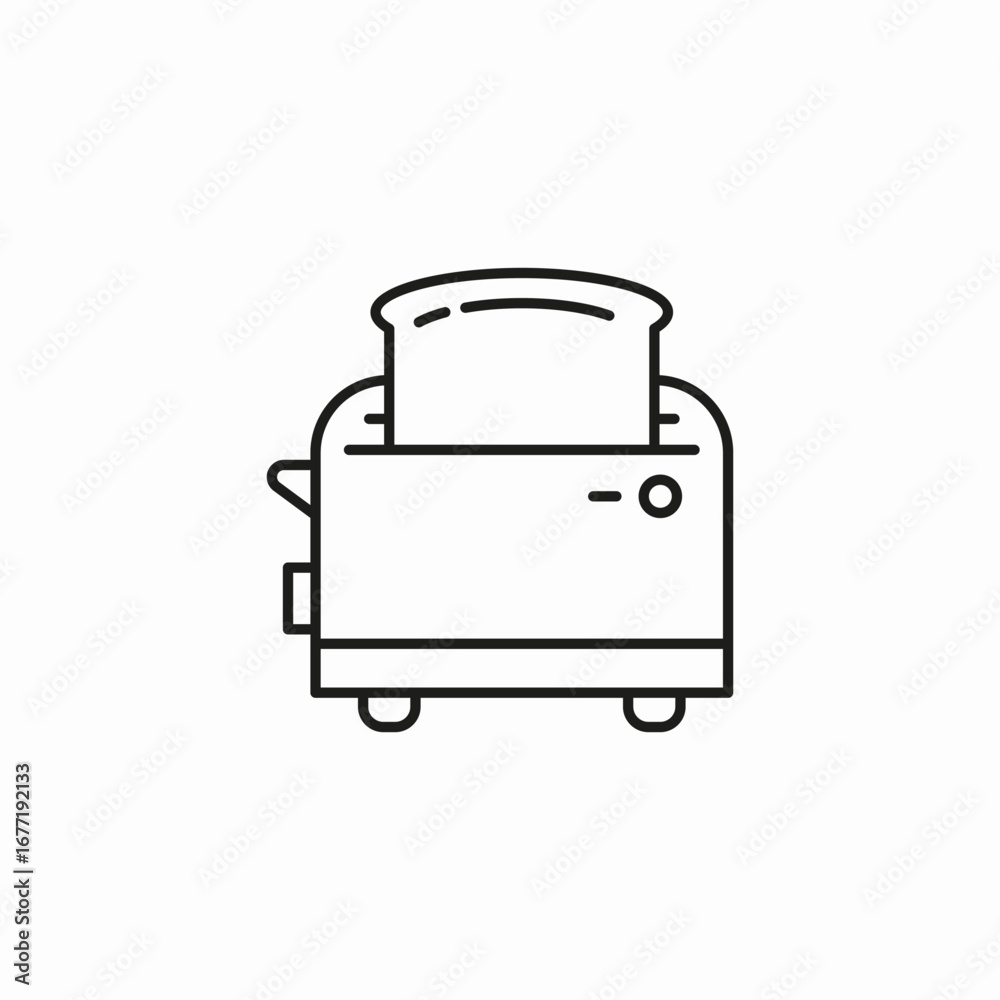 toaster with bread icon sign vector toaster with bread icon sign vector