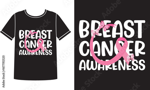 Breast cancer t shirt design concept