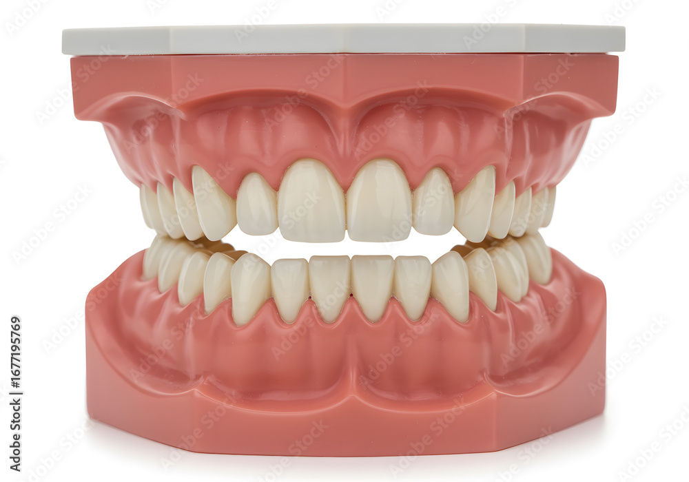 Obraz premium Model human jaw with teeth