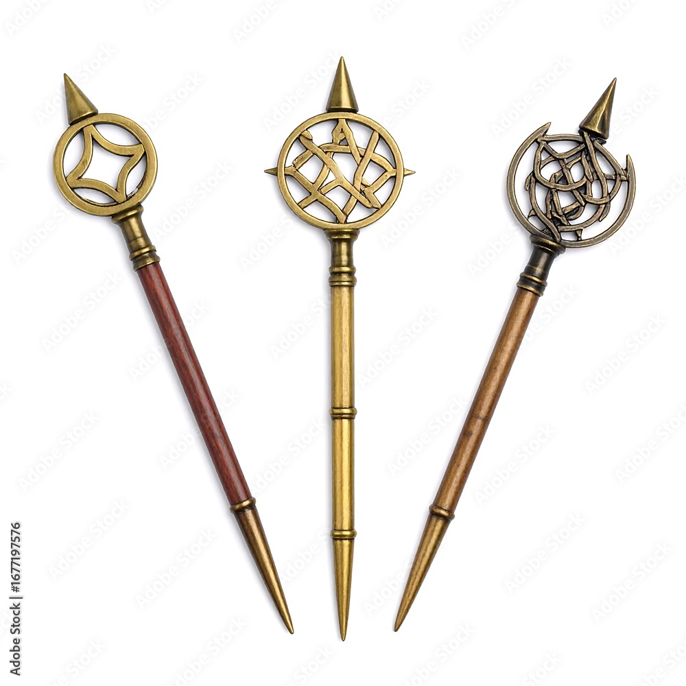 Obraz premium Decorative metal spear-like objects