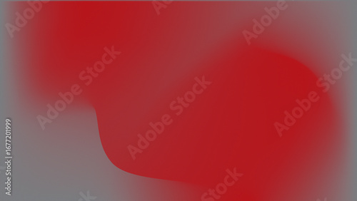 Abstract Red Blob on Gray Background Dynamic Flowing Liquid Motion Effect