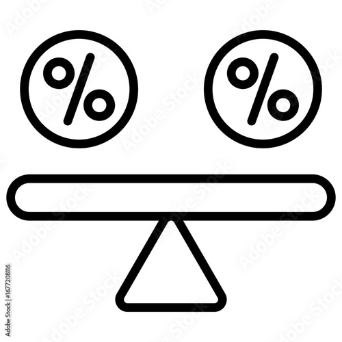 Equity Outline Icon