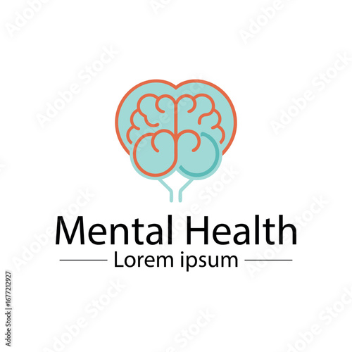 Minimalist mental health logo