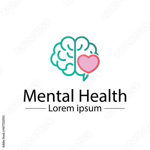 Minimalist mental health logo