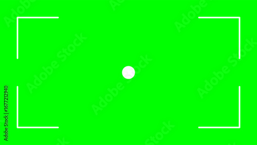 Camera viewfinder illustration with focus point, photography and videography composition guide design.