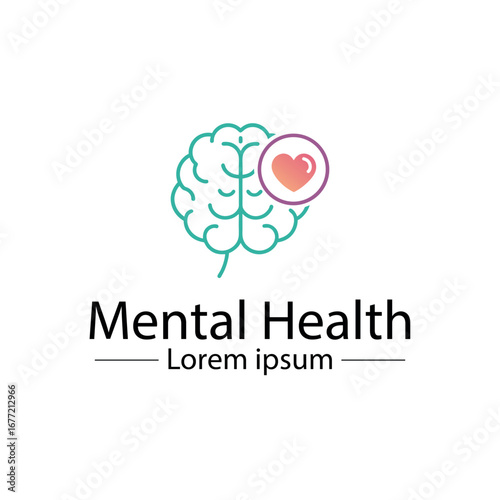 Minimalist mental health logo