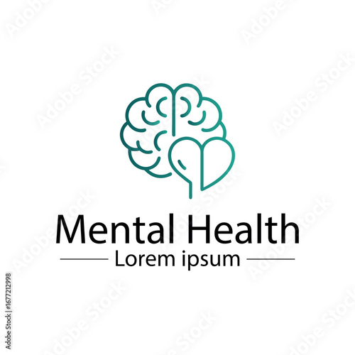 Minimalist mental health logo