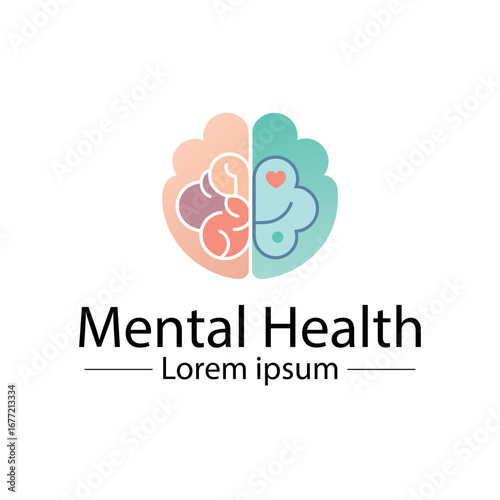 Minimalist mental health logo