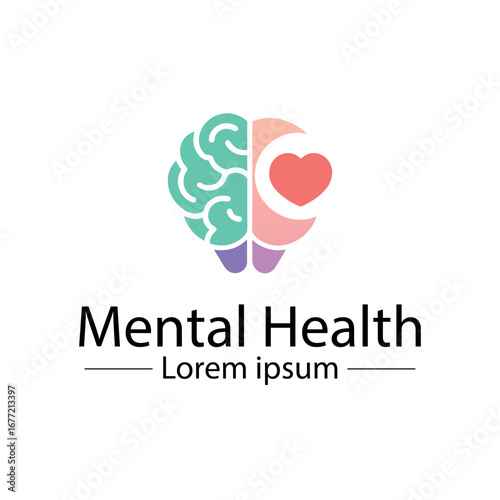 Minimalist mental health logo