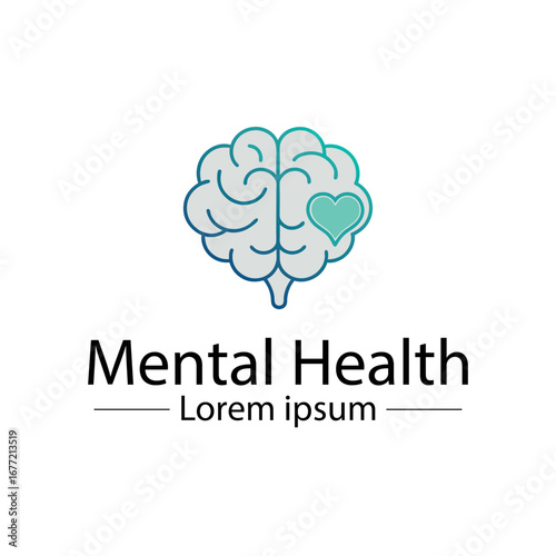 Minimalist mental health logo