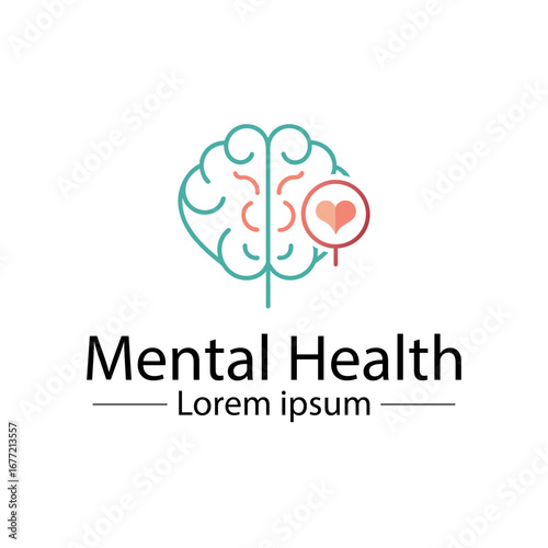 Minimalist mental health logo