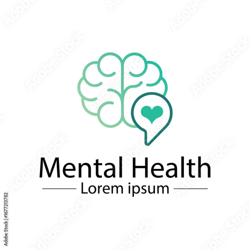 Minimalist mental health logo
