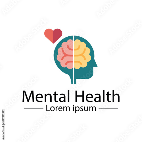 Minimalist mental health logo