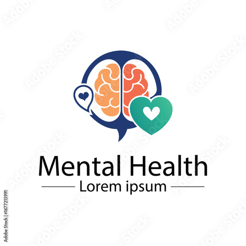 Minimalist mental health logo