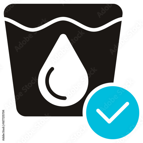 Sanitation Glyph Blue Grey Icon