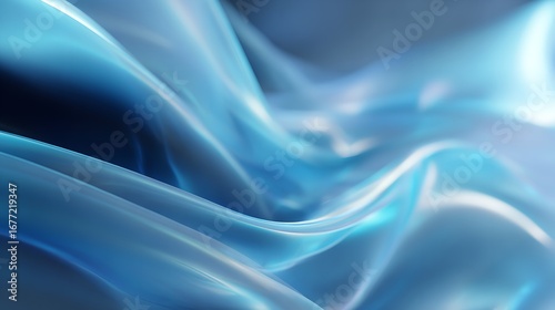 Wallpaper Mural Dreamy folds of ice blue fabric evoking a sense of calm and ethereal beauty with soft diffused Torontodigital.ca
