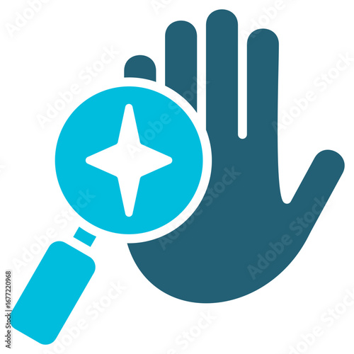 Hygiene Glyph Blue Icon