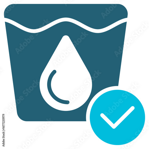 Sanitation Glyph Blue Icon